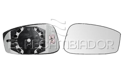 GLASS WITH SUPPORT Right side (passenger) LANCIA MUSA (04-08) - 31307222