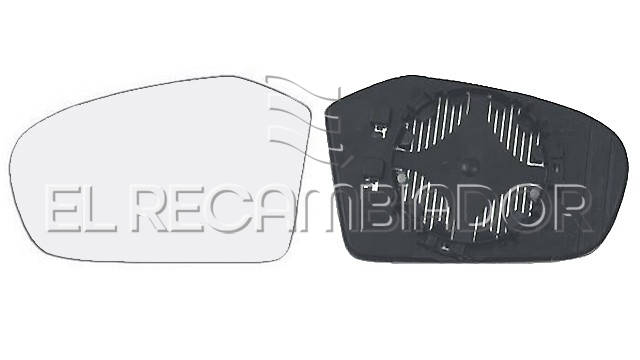 CRISTAL CON SOPORTE Lado izquierdo (conductor) MERCEDES Clase A W169 (04-08) - 31204901