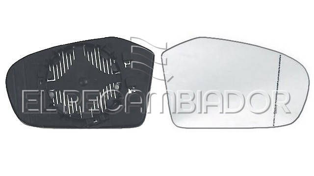 CRISTAL CON SOPORTE Lado derecho (acompañante) MERCEDES Clase A W169 (04-08) - 31503142