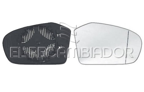 CRISTAL CON SOPORTE Lado derecho (acompañante) MERCEDES Clase A W169 (04-08) - 31503142