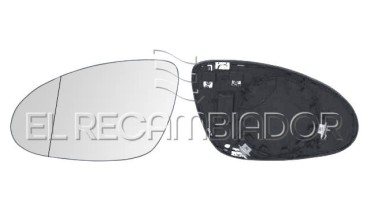 CRISTAL CON SOPORTE Lado izquierdo (conductor) MERCEDES Clase CLS C 219 (04-11) - 31202401