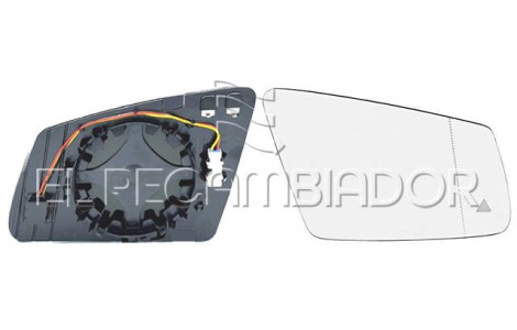 GLASS WITH SUPPORT Right side (passenger) MERCEDES Clase GLK X204 (08-15) - 31222202