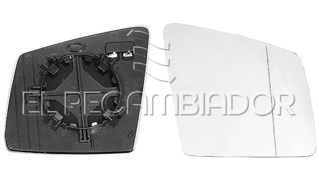 GLASS WITH SUPPORT Right side (passenger) MERCEDES Clase M W166 (11-15) - 31202612