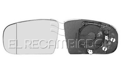 GLASS WITH SUPPORT Left side (driver) MERCEDES Clase S W220 (98-05) - 31202201