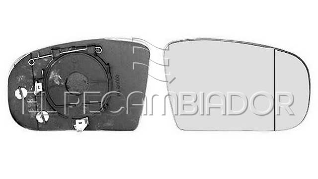 GLASS WITH SUPPORT Right side (passenger) MERCEDES Clase S W220 (98-05) - 31202202