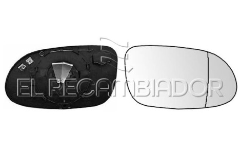 GLASS WITH SUPPORT Right side (passenger) MERCEDES Clase SLK R170 Roadster (96-04) - 31503042