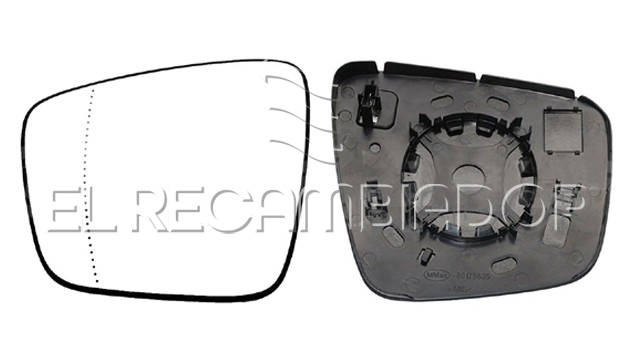 GLASS WITH SUPPORT Left side (driver) MERCEDES CITAN W420 (21-) - 31806821