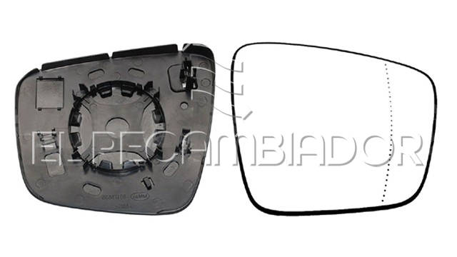 CRISTAL CON SOPORTE Lado derecho (acompañante) MERCEDES CITAN W420 (21-) - 31806822