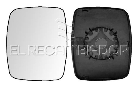 GLASS WITH SUPPORT Left side - Right side MERCEDES VITO W638 (96-03) - 31508519