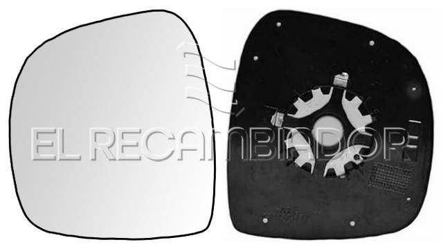GLASS WITH SUPPORT Left side (driver) MERCEDES VITO W639 (03-10) - 31508611