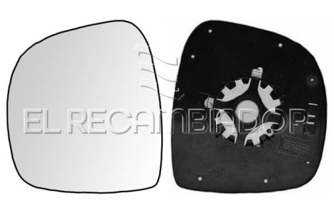 GLASS WITH SUPPORT Left side (driver) MERCEDES VITO W639 (03-10) - 31508611