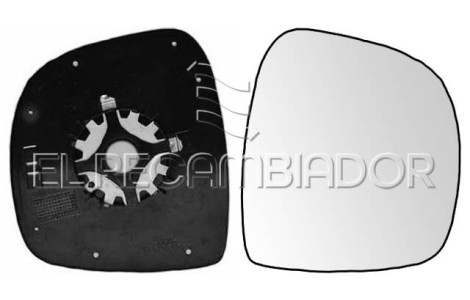 GLASS WITH SUPPORT Right side (passenger) MERCEDES VITO W639 (03-10) - 31508612
