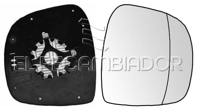 CRISTAL CON SOPORTE Lado derecho (acompañante) MERCEDES VITO W639 (03-10) - 31508642