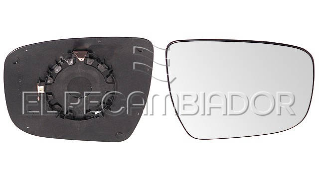 GLASS WITH SUPPORT Right side (passenger) NISSAN JUKE (14-19) - 31227912