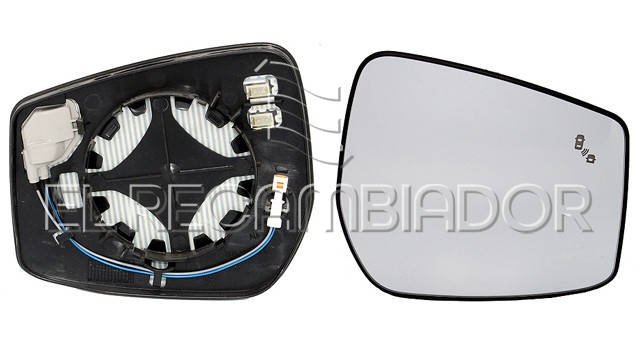 CRISTAL CON SOPORTE Lado derecho (acompañante) NISSAN NOTE (13-) - 31224814