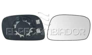 GLASS WITH SUPPORT Right side (passenger) OPEL AGILA (00-08) - 31538012
