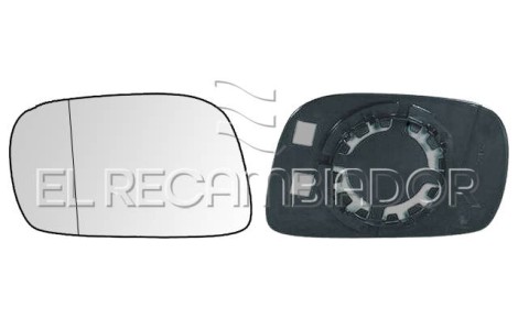 GLASS WITH SUPPORT Left side (driver) OPEL AGILA (00-08) - 31538043