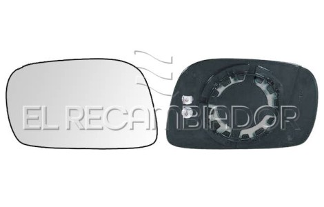 GLASS WITH SUPPORT Left side (driver) OPEL AGILA (00-08) - 31538021
