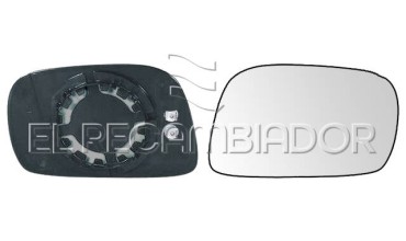 GLASS WITH SUPPORT Right side (passenger) OPEL AGILA (00-08) - 31538022