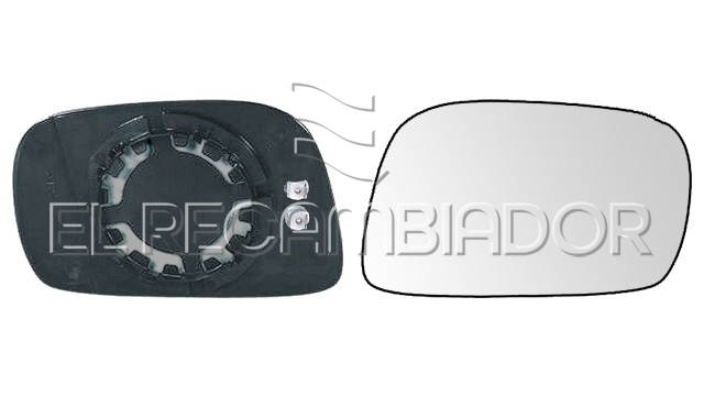GLASS WITH SUPPORT Right side (passenger) OPEL AGILA (00-08) - 31538022