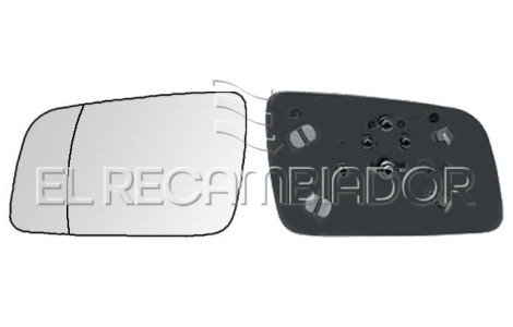 GLASS WITH SUPPORT Left side (driver) OPEL ASTRA G (98-04) - 31533231