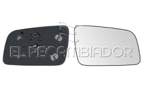 GLASS WITH SUPPORT Right side (passenger) OPEL ASTRA G (98-04) - 31533212