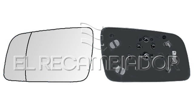 GLASS WITH SUPPORT Left side (driver) OPEL ASTRA G (98-04) - 31533241