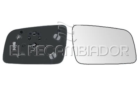 GLASS WITH SUPPORT Right side (passenger) OPEL ASTRA G (98-04) - 31533222