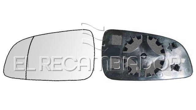 GLASS WITH SUPPORT Left side (driver) OPEL ASTRA H (04-09) 4 Ptas. / 5 Ptas. / Caravan-Familiar - 31533431