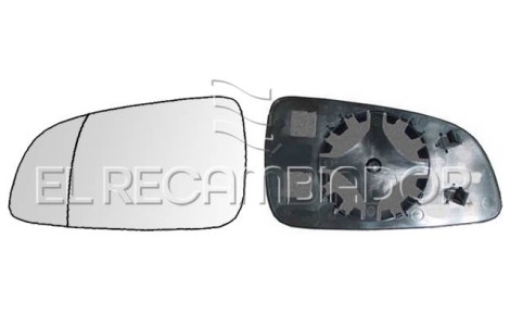 GLASS WITH SUPPORT Left side (driver) OPEL ASTRA H (04-09) 4 Ptas. / 5 Ptas. / Caravan-Familiar - 31533431
