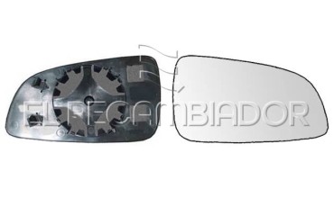GLASS WITH SUPPORT Right side (passenger) OPEL ASTRA H (04-09) GTC 3 Ptas. - 31533412