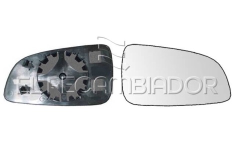 GLASS WITH SUPPORT Right side (passenger) OPEL ASTRA H (04-09) GTC 3 Ptas. - 31533412