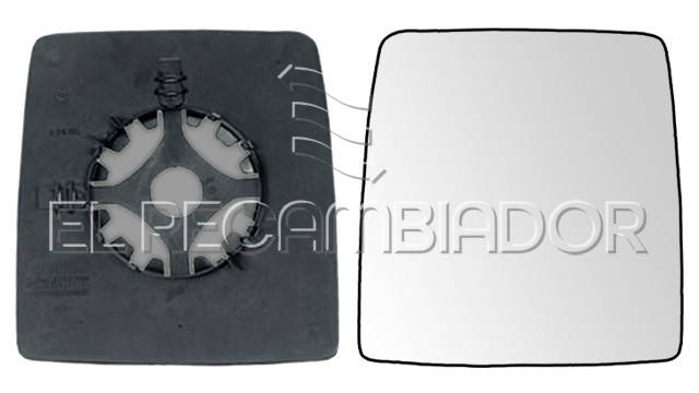 CRISTAL CON SOPORTE Lado derecho (acompañante) OPEL COMBO (01-12) - 31531314