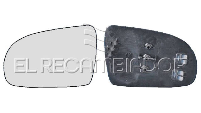 CRISTAL CON SOPORTE Lado izquierdo (conductor) OPEL CORSA B (93-00) - 31531211