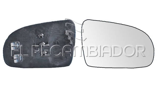 CRISTAL CON SOPORTE Lado derecho (acompañante) OPEL CORSA B (93-00) - 31531212