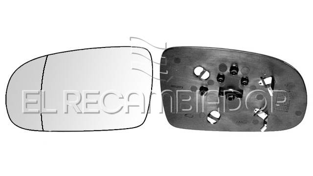 CRISTAL CON SOPORTE Lado izquierdo (conductor) OPEL CORSA C (00-06) - 31531331
