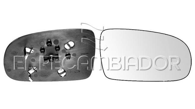 CRISTAL CON SOPORTE Lado derecho (acompañante) OPEL CORSA C (00-06) - 31531312