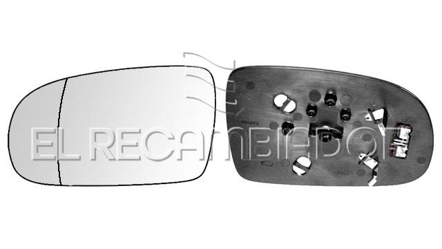 CRISTAL CON SOPORTE Lado izquierdo (conductor) OPEL CORSA C (00-06) - 31531341