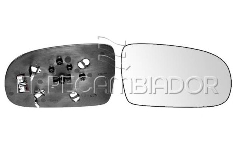 CRISTAL CON SOPORTE Lado derecho (acompañante) OPEL CORSA C (00-06) - 31531322