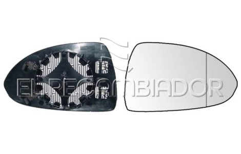 CRISTAL CON SOPORTE Lado derecho (acompañante) OPEL CORSA D (06-14) - 31531402