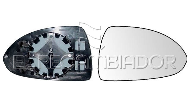 CRISTAL CON SOPORTE Lado derecho (acompañante) OPEL CORSA E (14-19) - 31531412
