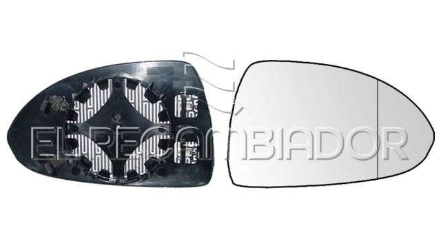 CRISTAL CON SOPORTE Lado derecho (acompañante) OPEL CORSA E (14-19) - 31531402
