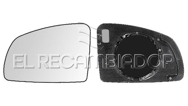 GLASS WITH SUPPORT Left side (driver) OPEL MERIVA (03-10) - 31537511