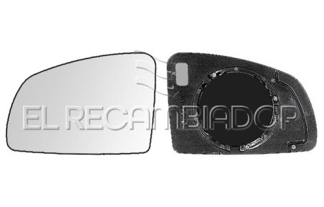 GLASS WITH SUPPORT Left side (driver) OPEL MERIVA (03-10) - 31537511