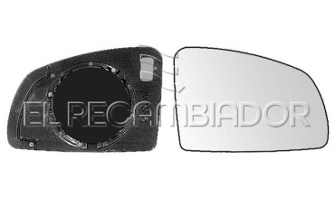 GLASS WITH SUPPORT Right side (passenger) OPEL MERIVA (03-10) - 31537512