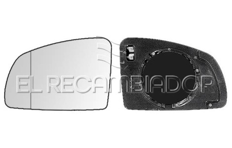 GLASS WITH SUPPORT Left side (driver) OPEL MERIVA (03-10) - 31537541