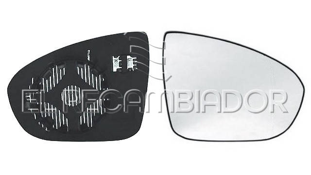 GLASS WITH SUPPORT Right side (passenger) OPEL MERIVA (10-17) - 31238802