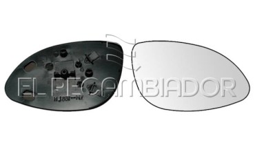 GLASS WITH SUPPORT Right side (passenger) OPEL VECTRA B (95-02) - 31532212