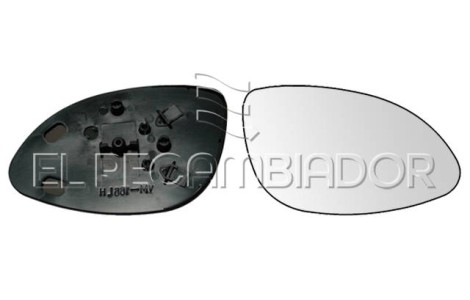 GLASS WITH SUPPORT Right side (passenger) OPEL VECTRA B (95-02) - 31532212