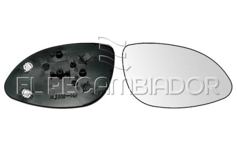 GLASS WITH SUPPORT Right side (passenger) OPEL VECTRA B (95-02) - 31532222